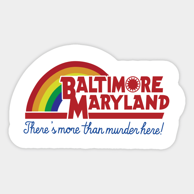 Baltimore Maryland - Reading rainbow Sticker by TreemanMorse